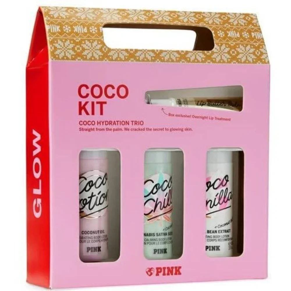 Victoria's Secret PINK Coco Body Care Gift Set: Coco Chill Vanilla Dream Angels